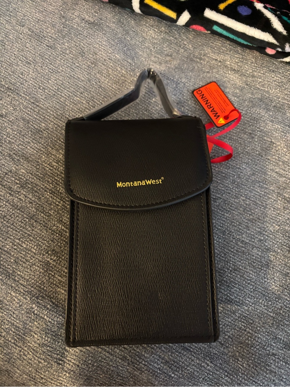 Montana West Black Crossbody Phone Bag